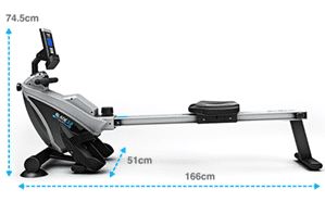 Bluefin advanced performance rower machine