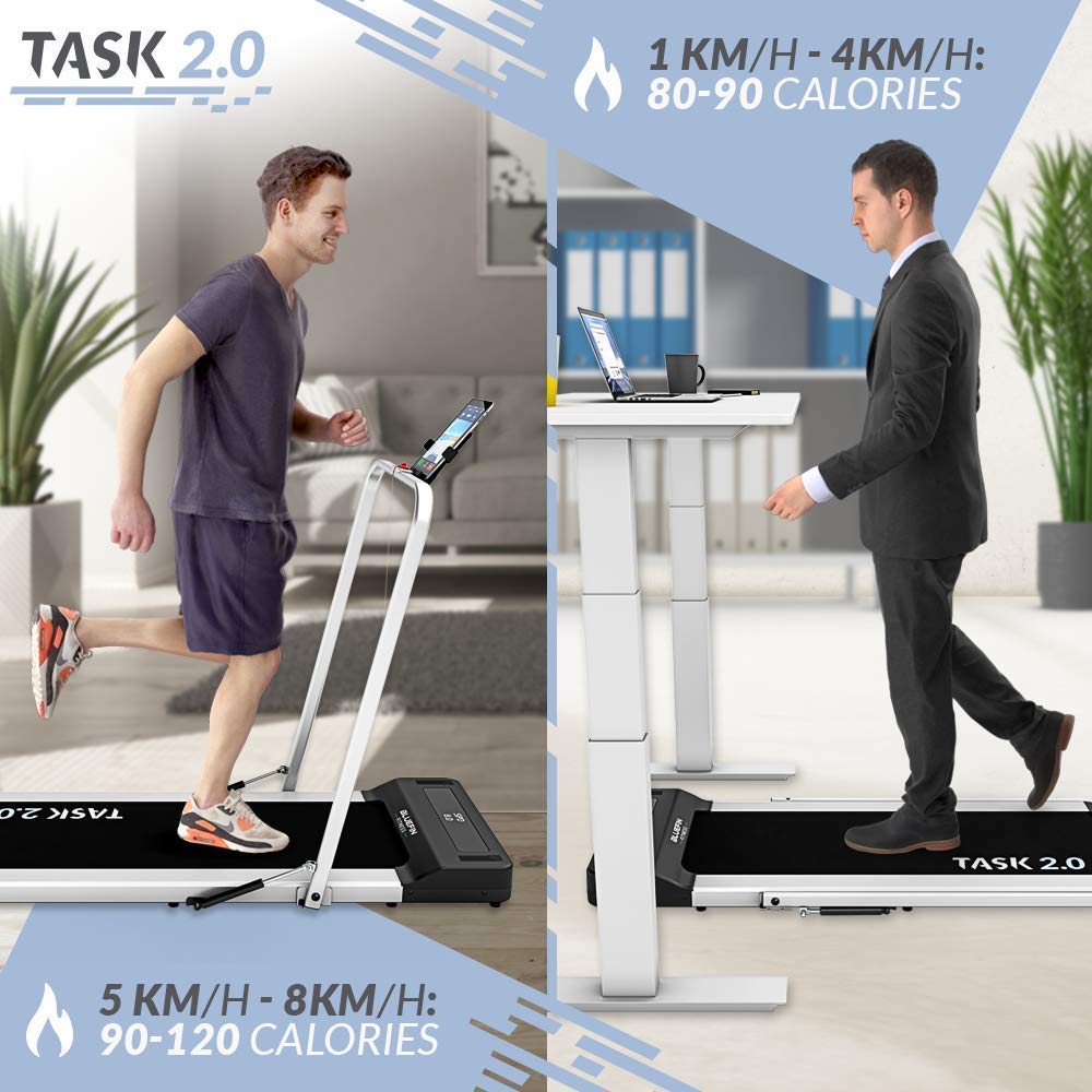 Electric Treadmill Under Desk Walking Pad Home Office Exercise Running Machine 