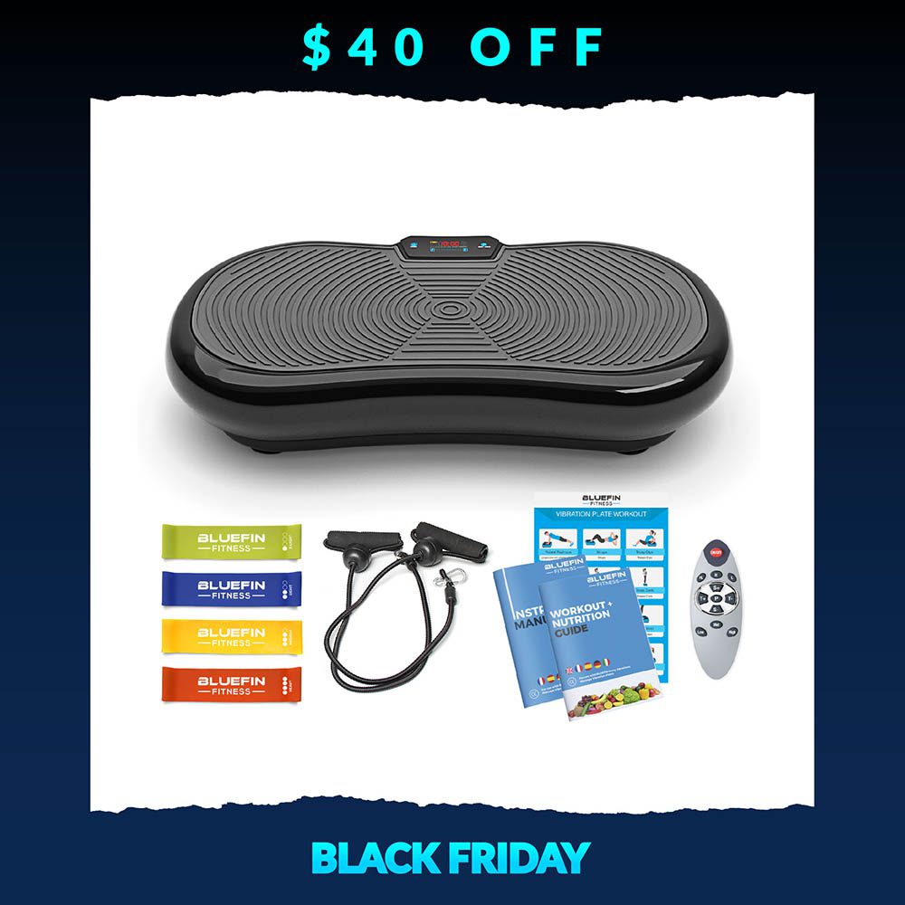 Bluefin Fitness Ultra Slim Vibration Plate: Lose Fat & Tone Up at
