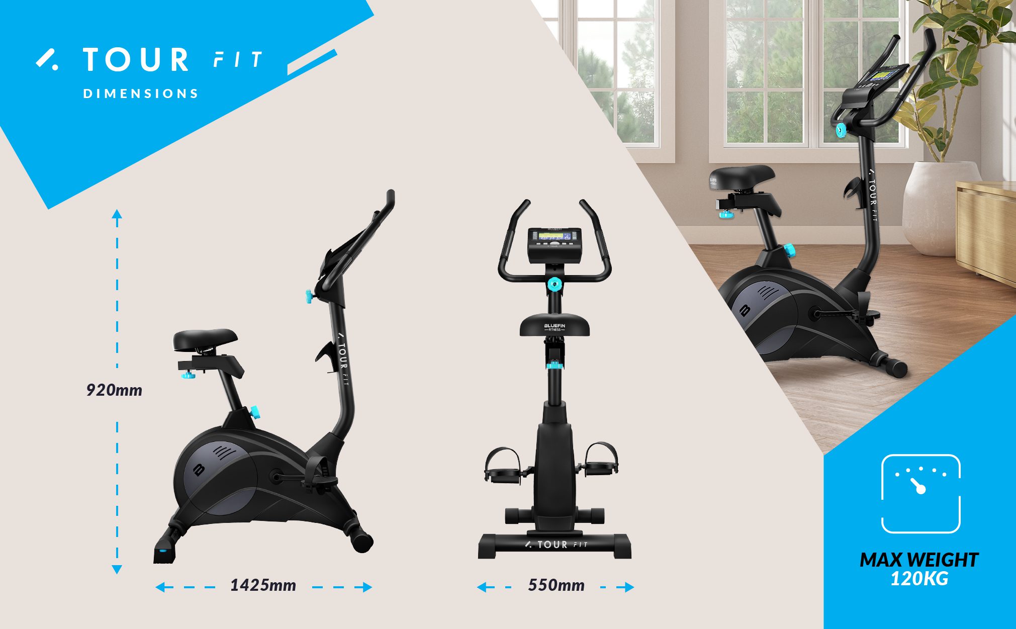 Bluefin Fitness Tour Magnetic Resistance Exercise Bike
